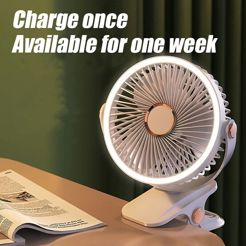 Xiaomi Camping Fan Rechargeable Desktop Portable Air Circulator Wireless Ceiling Electric Fan With LED Light Clip-on Home Fan