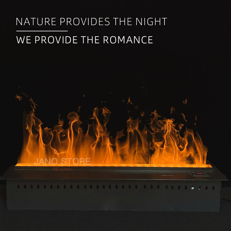 3D Atomized Fireplace With Colorful Steam Flame ECO Decorative Customized Mist Intelligent Indoor Electric Water Vapor Fireplace
