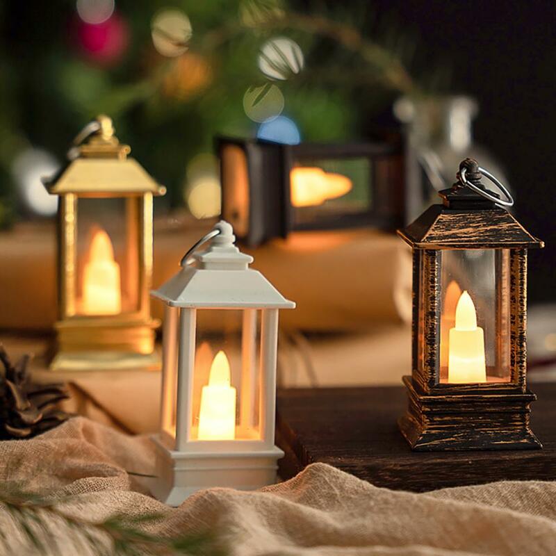 Electronic Flameless Candles LED Lantern Retro Night Lights Tea Lights Christmas Wedding Garden Party Decor Centerpiece Lantern