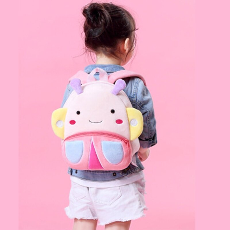 Boy Girls Plush Rucksack Cartoon Mini Backpack Travel School Daypack Children Schoolbag