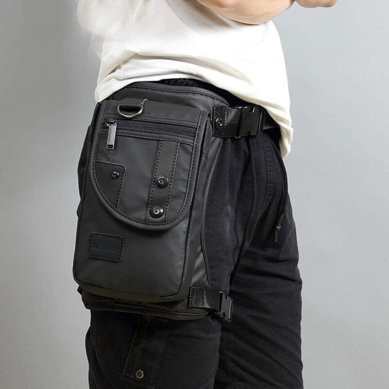 Men Nylon Drop Legs Bags Fashion Hip Waist Pack Thigh Bum Packs Multifunction Tactical Riding Male Shoulder Messenger Bag