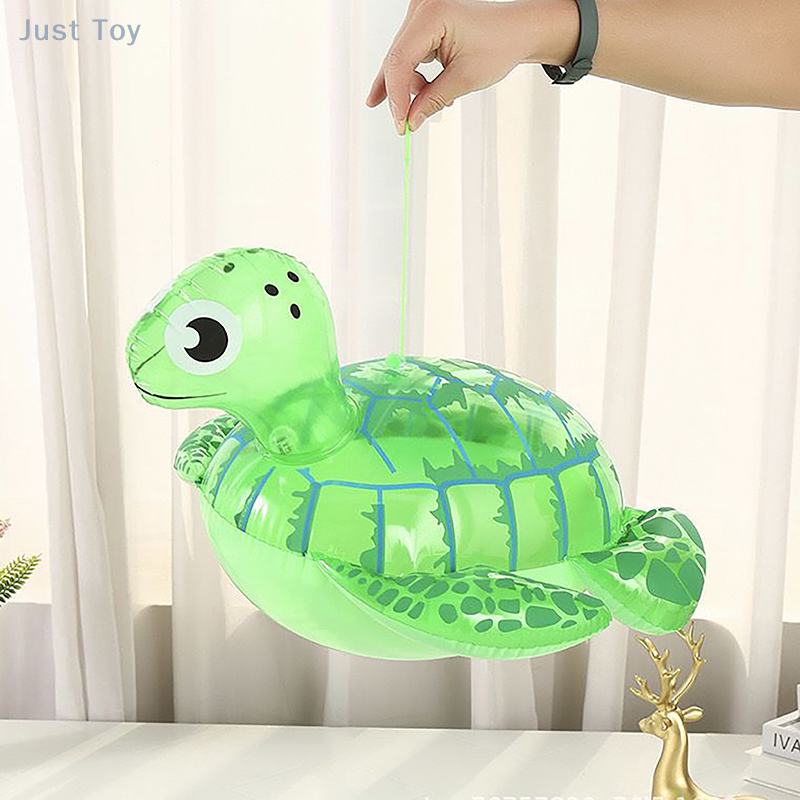 Balões portáteis inovadores e práticos, Tartaruga Luminosa Inflável, Simulação Brinquedos divertidos de animais elásticos para crianças