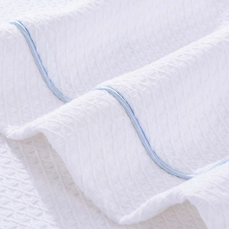 Albornoz Kimono de algodón 100% para hombre y mujer, ropa de dormir Unisex, bata larga de ducha, bata de felpa blanca para primavera