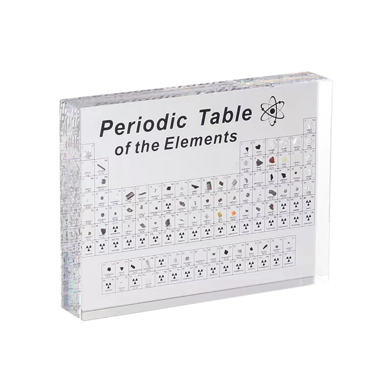 Transparent Acrylic Display Card Chemical Periodic Table Display Card Teaching Tool Student Learning Tool