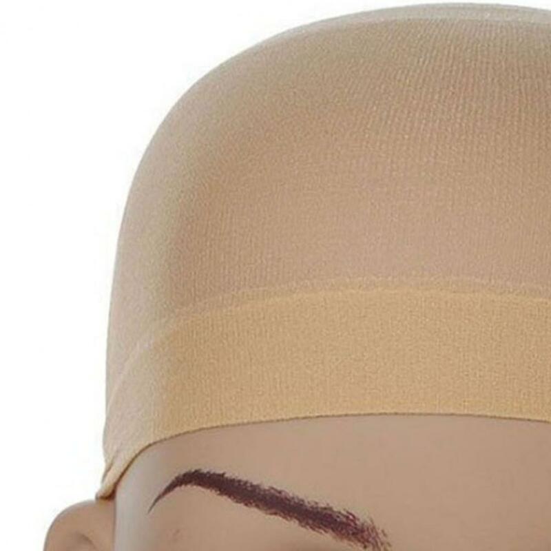2 sztuki 16.5*8cm czepek na perukę siateczki Unisex z wysokimi elastycznymi pończochami do Cosplay topy tkaniny siatkowe peruka otwarta na jednym końcu