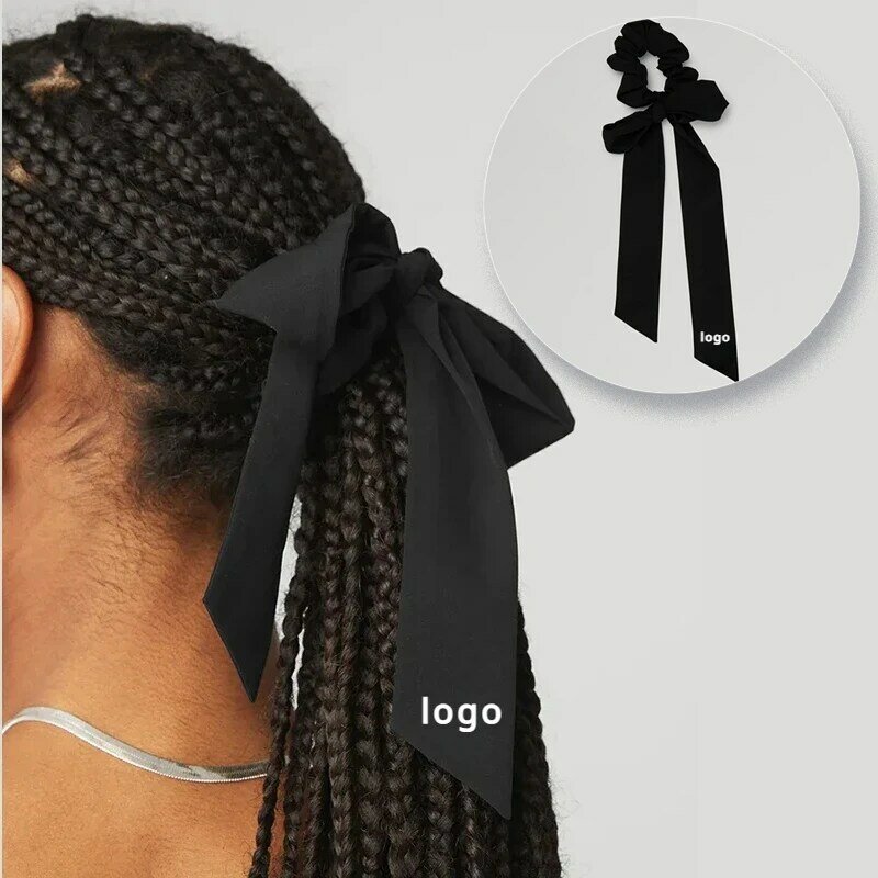 Yoga Bow Hair Band Exercício Headband, Ligação Ajustável, Refrigeração transpirante, Love Knots Scrunchie, Higroscópico