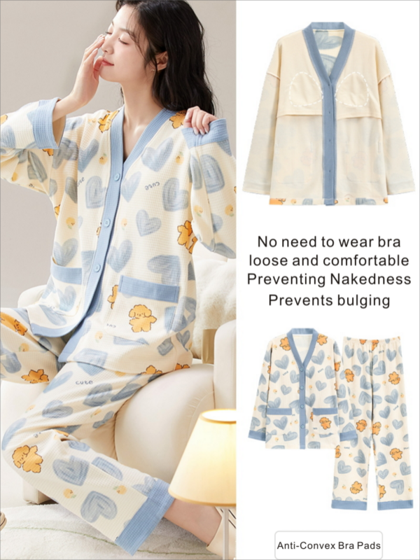 Теплая Пижама для женщин, одежда для дома, бесплатная доставка, комплект нижнего белья, большой размер, подходящая Женская одежда из 2 предметов, Элегантная ночная сорочка для Wif