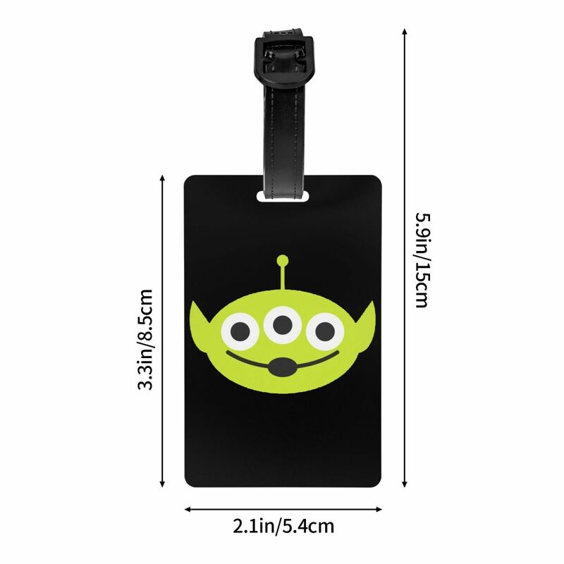 Custom Toy Story 4 Alien Luggage Tag Suitcase Baggage Privacy Cover ID Label