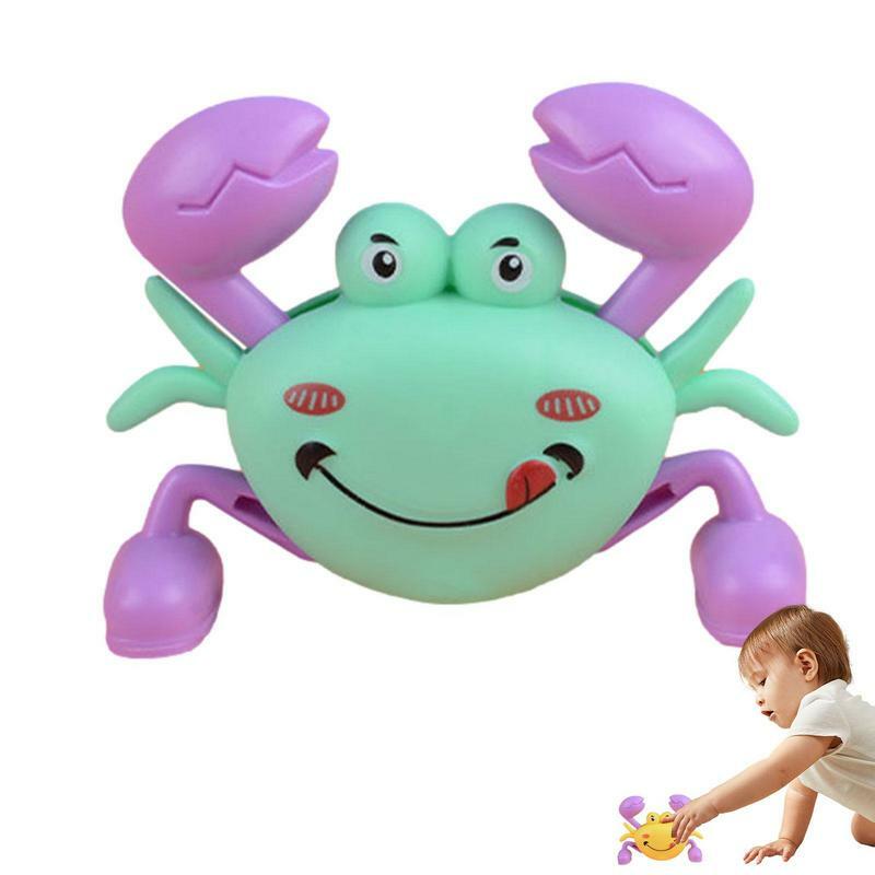 Baby Crab Wind-up Cartoon Simulation Crab Model Toy For Kids Toddler Children Interactive Educational Toy For Home Garden School