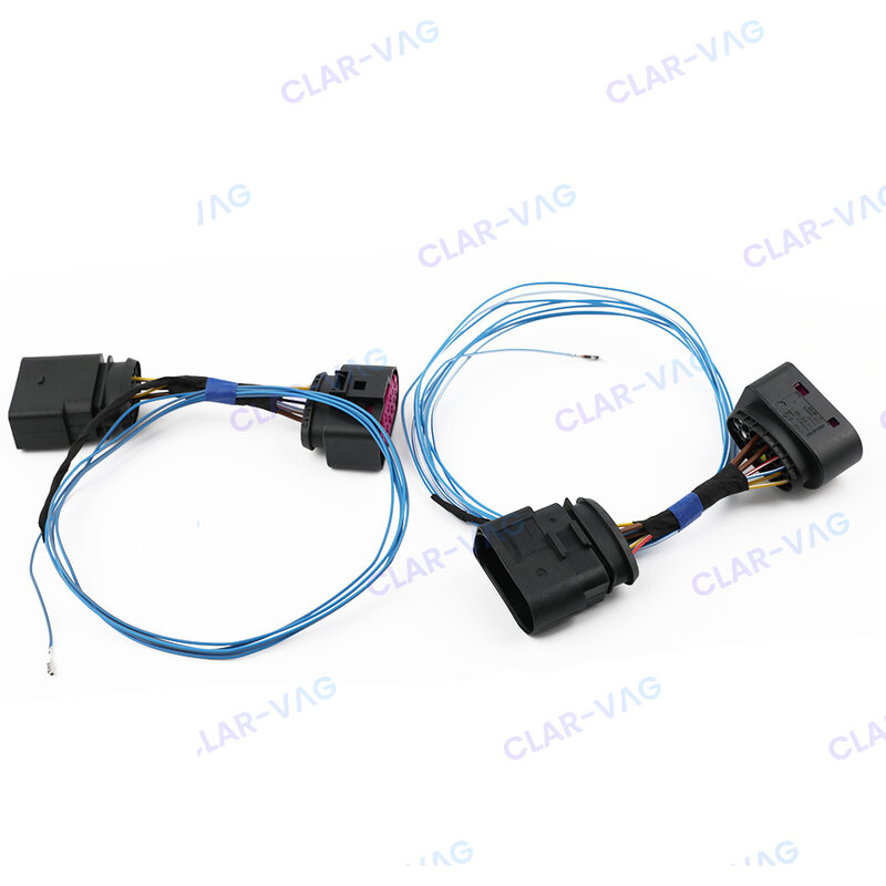 Adaptor konektor lampu depan Xenon HID OEM 10 hingga 14 Pin untuk VW Golf 7 MK7 kabel kendaraan Harness kawat