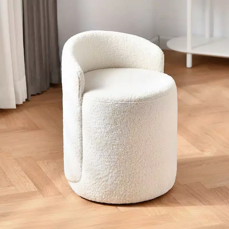 Light luxury dressing  Nordic makeup chair, bedroom, minimalist small unit, home with backrest, internet famous  stool