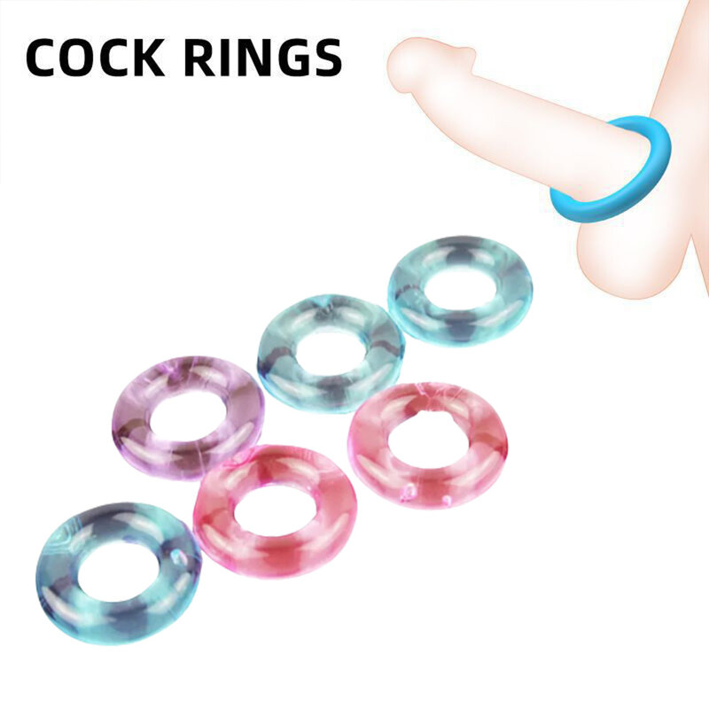 ผู้ชายเซ็กซี่โปร่งใสล็อคแหวน Elastic Thong O แหวน C-Strap แหวนวงกลมชุดชั้นใน TPE สุขภาพวงกลมสำหรับ man