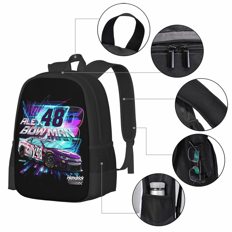 Alex Bowman 48 Travel Laptop Backpack, Business College School Computer Bag Gift for Men & Women