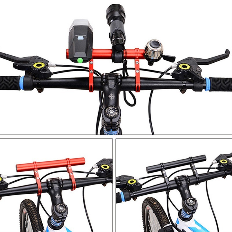 자전거 핸들 바 연장 브래킷, 자전거 헤드라이트 마운팅 로드, 컴퓨터 브래킷, 램프 브래킷, 합금 섬유 브래킷, 10 cm, 20cm