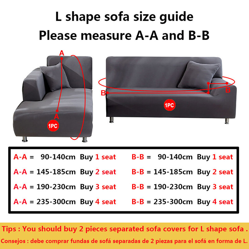 Capa de sofá de tecido jacquard elástico trecho capa secional l forma sofá slipcover canto caso para sala de estar 1/2/3/4 assento