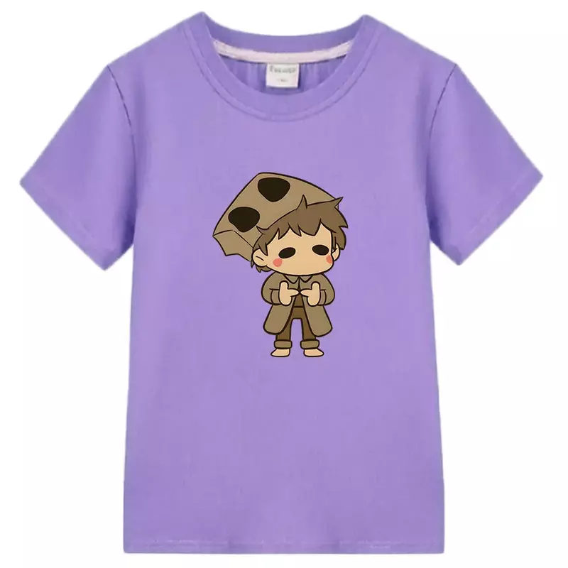 T-shirt a maniche corte Little nightings maglietta Anime Kawaii maglietta carina Manga 100% cotone maglietta estetica moda ragazzi/ragazza