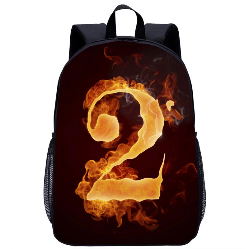Creative Number Print Schoolbag for Teenager Boys Girls Gift Book Bag Teenager Daily Casual Backpack Travel Storage Rucksack