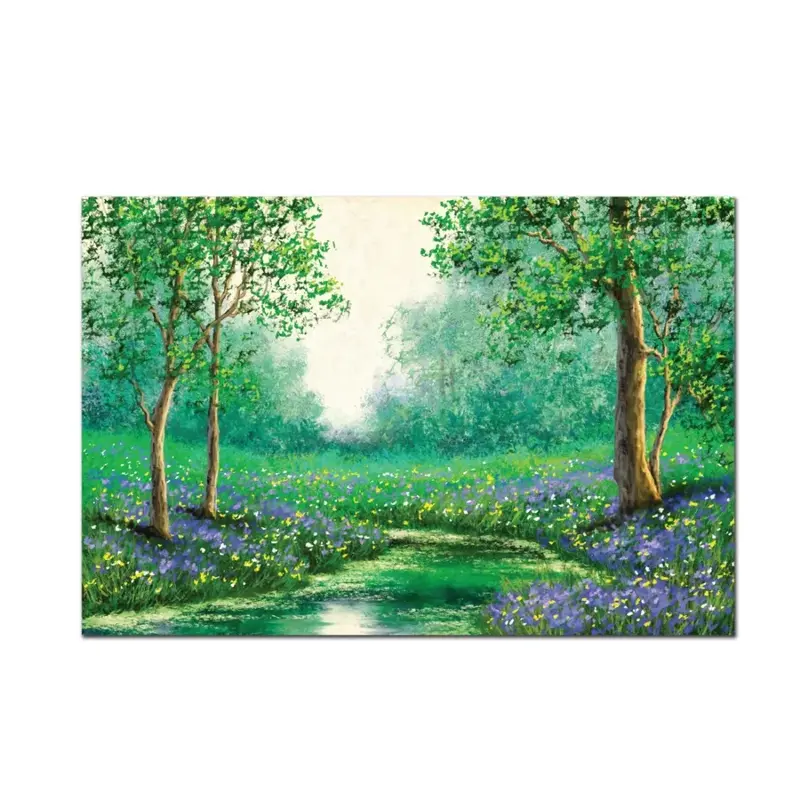 CrownJewlz sceniczne kartki z życzeniami, puste wnętrze, zestaw 12 (4 wzory), 4.62 "x 6.75", w zestawie koperty