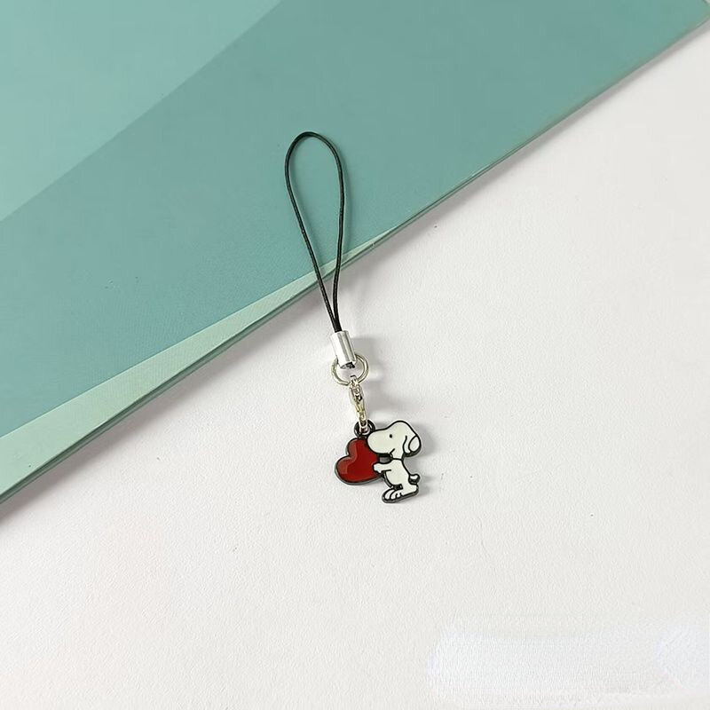 Snoopy-cordón de llave colgante exquisito para hombres y mujeres, bolso versátil simple de moda de dibujos animados creativos lindos, decoración de teléfono móvil