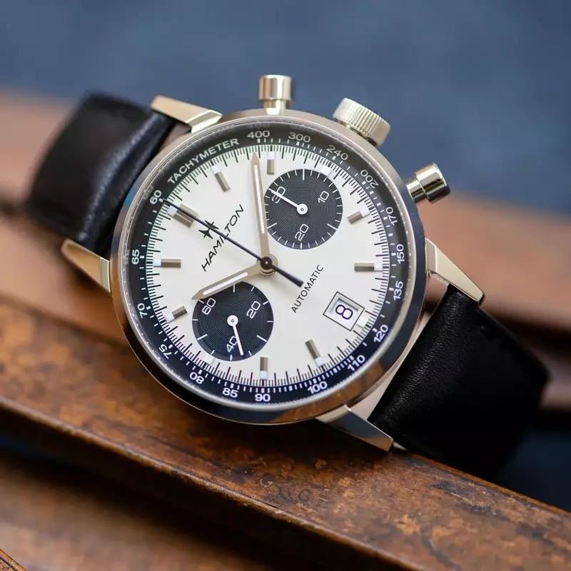 Luksusowy zegarek męski Hamilton klasyczny Ultra-cienkie, modne skórzany zegarek marki wielofunkcyjny siatka ze stali nierdzewnej chronograf z paskiem