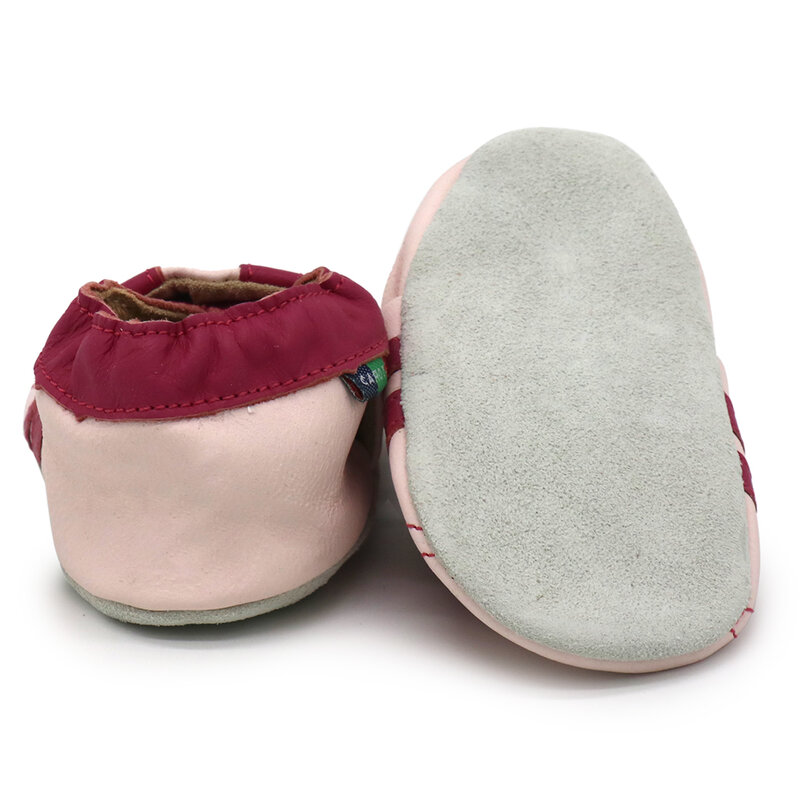 Carozoo-zapatos de piel de oveja para bebé recién nacido, calzado de suela suave, antideslizante, para primeros pasos, 0-24 meses