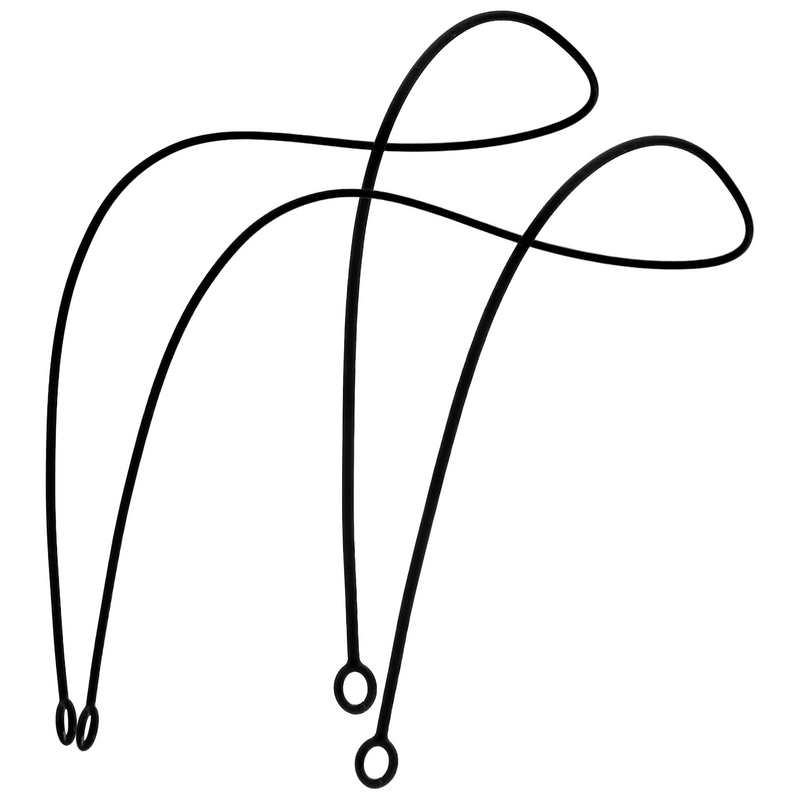 Cordón para auriculares de 2 piezas, soporte para auriculares, cuerda conectada, imán de silicona, Gel de sílice antipérdida, para trabajo deportivo
