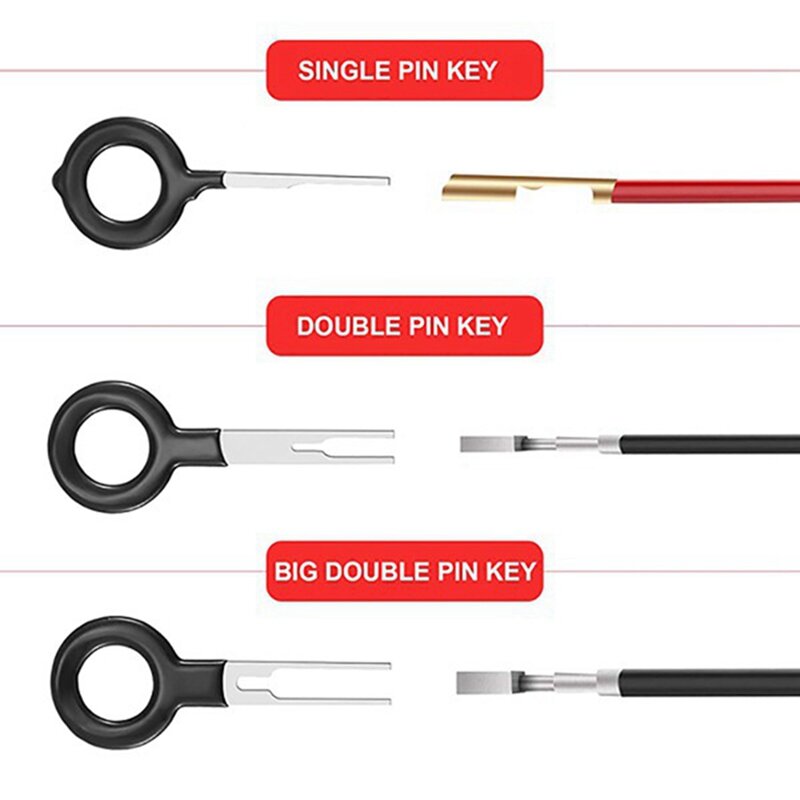 59 Pieces Of Professional Car Terminal Removal Kit Wiring Crimp Connector Pin Puller Terminal Repair Tool