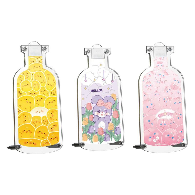 Acrylic Puzzles Educational Early Leaning Toy Gift DIY Craft Cute Sensory Learning Acrylic Bottle Puzzle for Teens Adults Boys