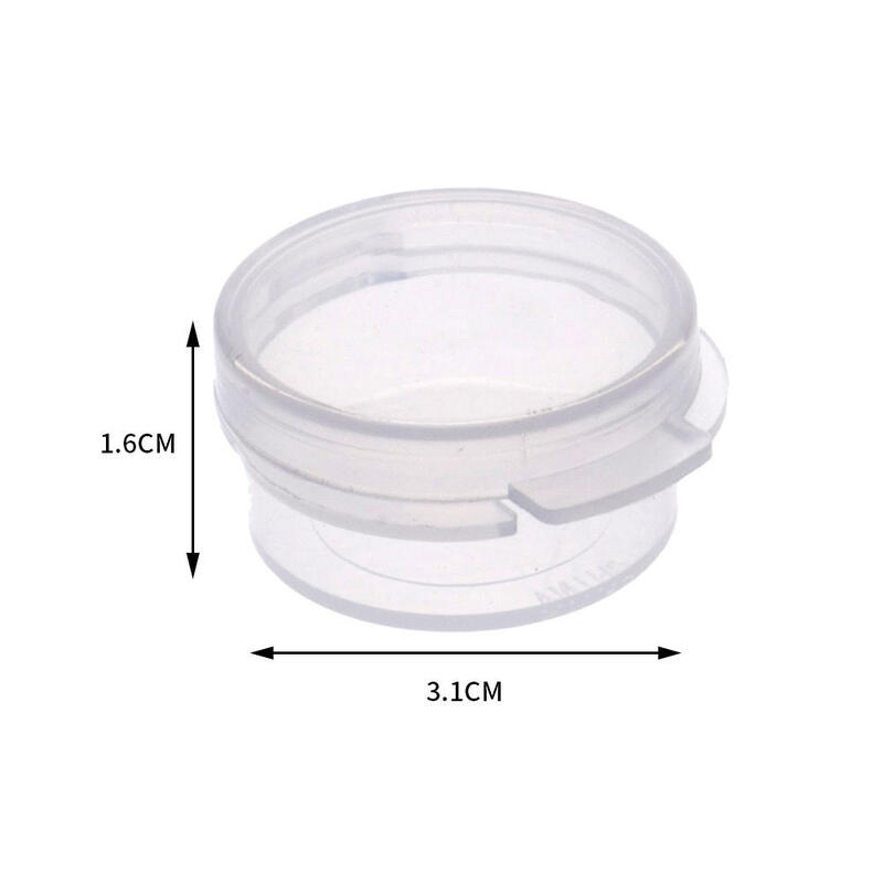 10 Teile/los Mini Kosmetische Flaschen Container Probe Klare Creme Glas Transparent Dicht Topf Kleine Klar Kann DIY Nachfüllbare Flasche