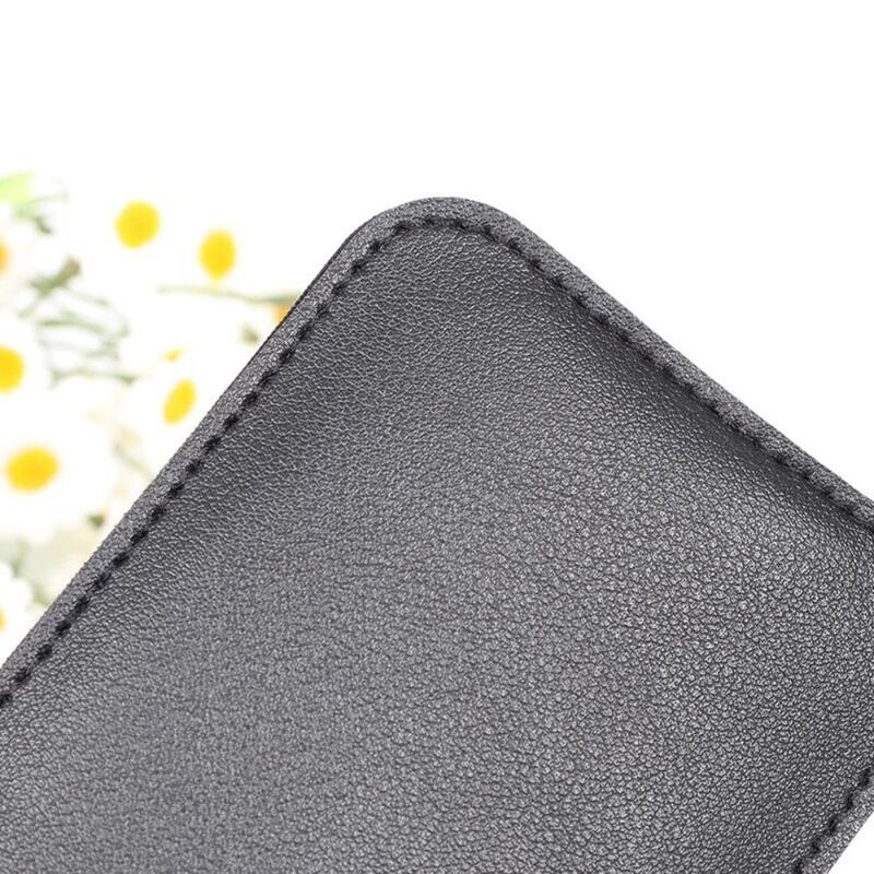 Mini billetera de cuero sintético para hombre, tarjetero creativo con 5 bolsillos para tarjetas de identificación, tipo extraíble