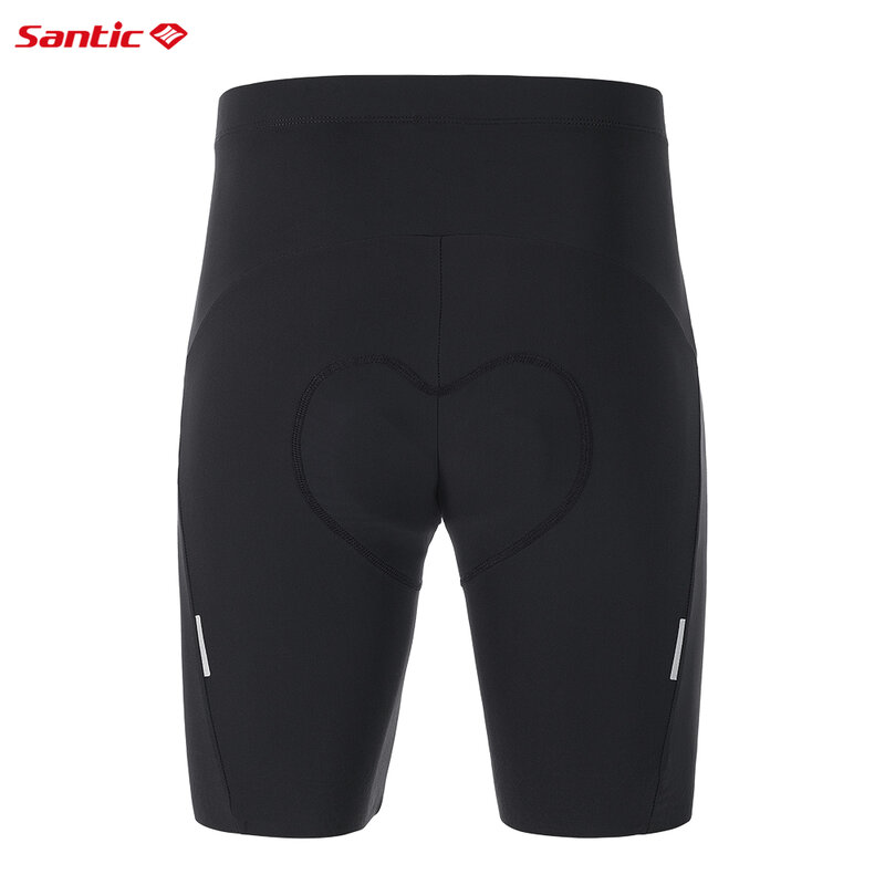 Shorts de ciclismo Santic-reflexivos para homens, shorts de bicicleta MTB de secagem rápida, respiráveis, verão, WM3C05160H