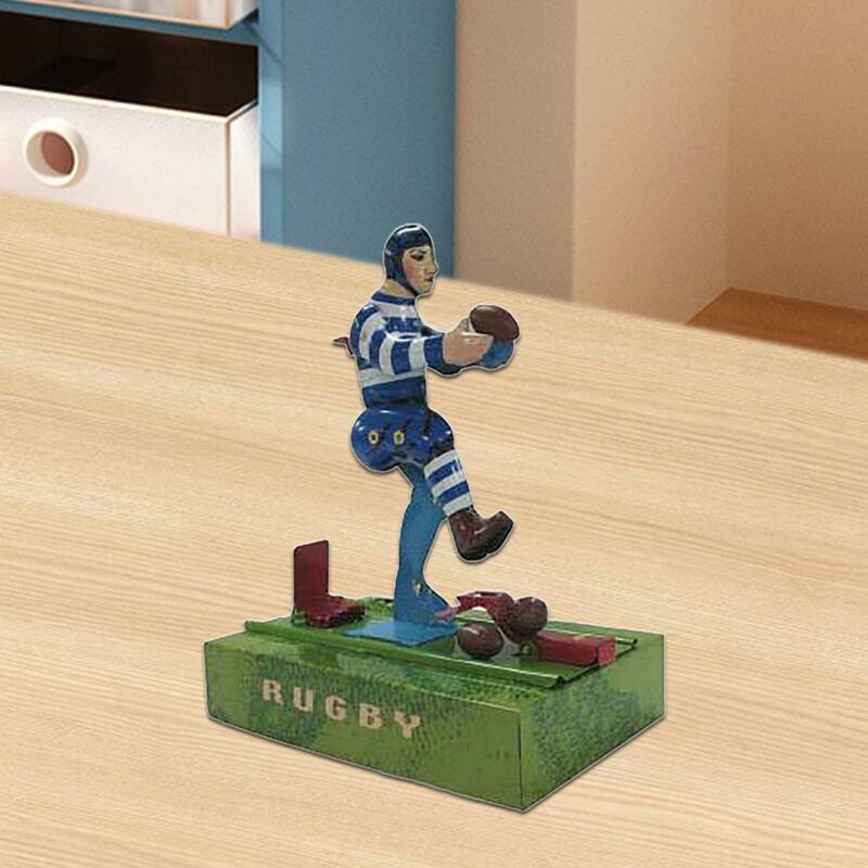 Character Sculpture Rugby Themed Souvenirs for Bookshelf Living Room Shelf