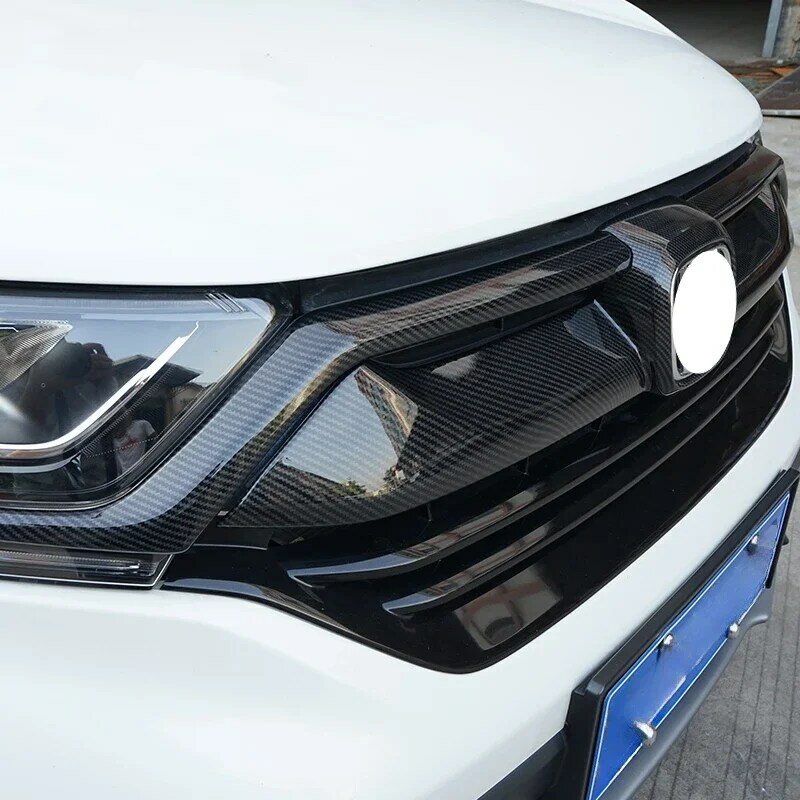 Penutup CR-V untuk Honda CRV, 2017 2018 2019, penutup ABS Trim Logo depan tanda dekoratif Mark Grid Grill bingkai stik