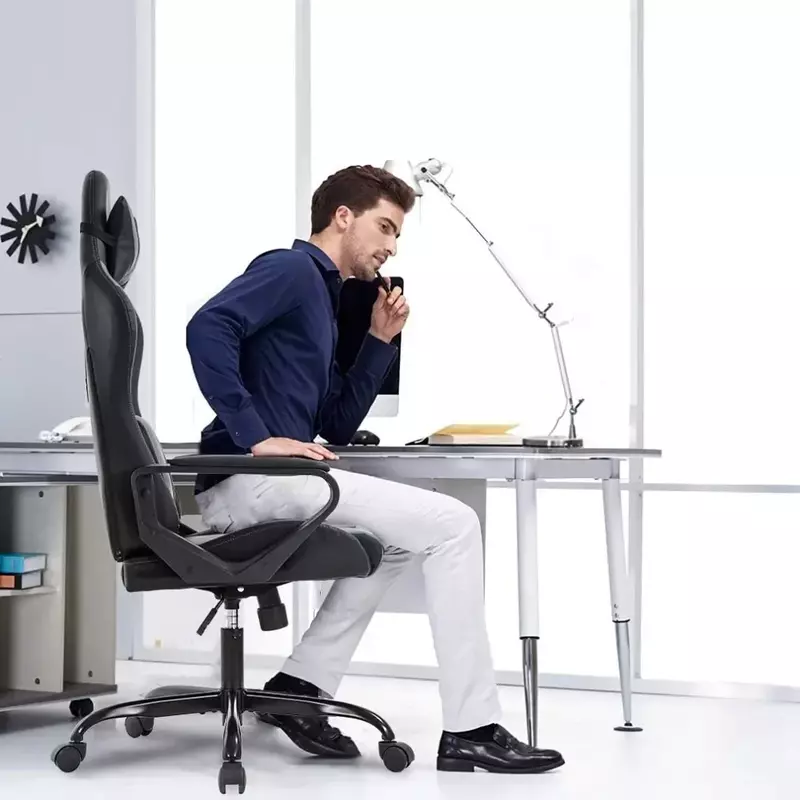 Sillas de oficina ergonómicas para juegos, silla de escritorio barata, silla de computadora ejecutiva para tareas, soporte trasero, moderna, ejecutiva ajustable