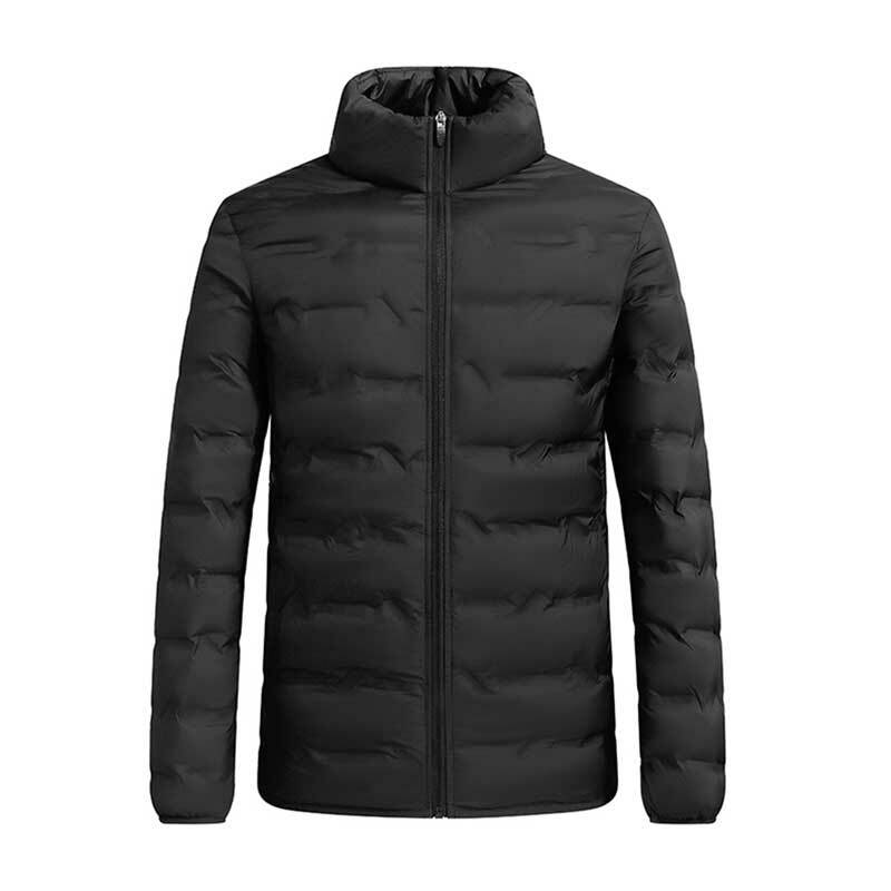 Мужская ветрозащитная куртка, черная Повседневная Толстая плюшевая легкая куртка, размеры до 5XL, зима 2023