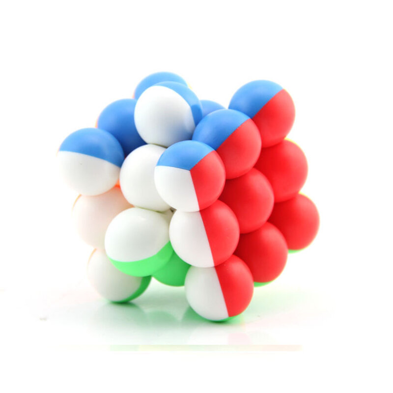 Grânulos de terceiro pedido profissional magia cubo cor profissional suave quebra-cabeça brinquedos educativos crianças 3x3 cubo magnético