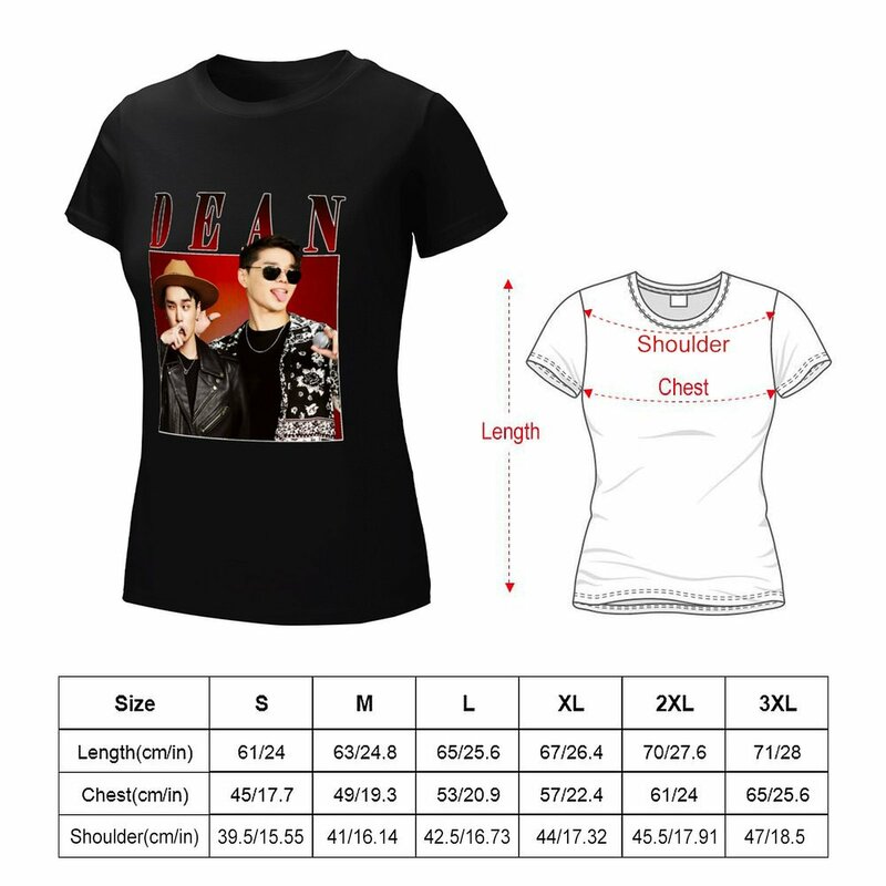 Dean t-shirt nadruk zwierzęta koszula dla dziewczynek odzież estetyczna oversize t shirts dla kobiet