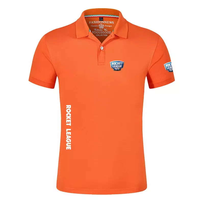 Rakete Liga Männer Sommer neue heiße Verkauf Mode Mann Polos Hemden kurze Ärmel klassische Baumwolle lässig Revers Sport Mann T-Shirt Tops