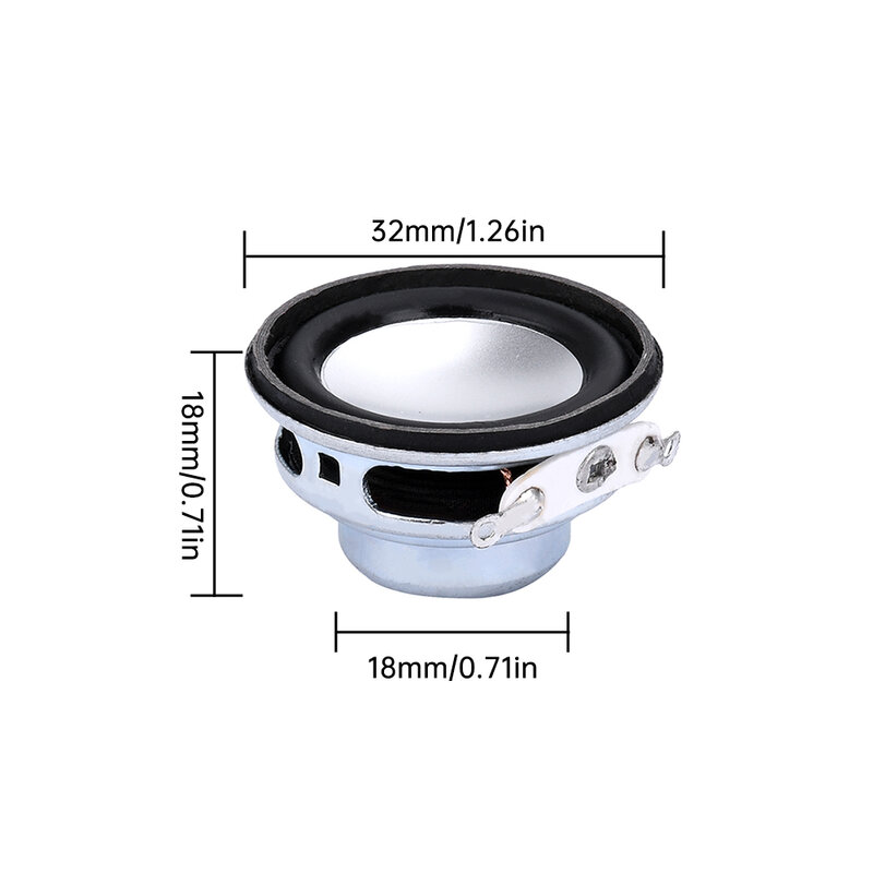 32mm Inner Magnetic Speaker 4ω 3W Full Frequency Subwoofer Horn Mini Audio Speaker For Walkie Talkies Bluetooth Speakers