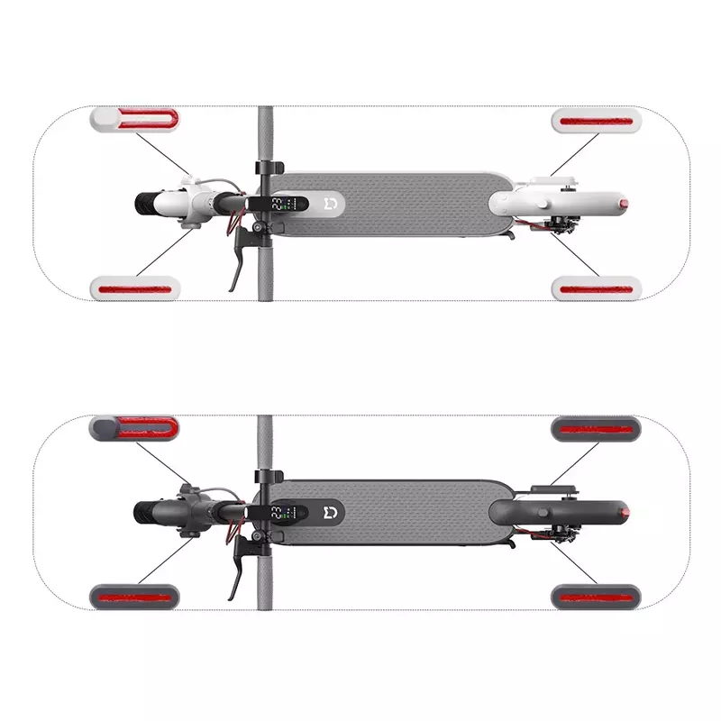 ملصق العجلات الأمامية والخلفية للسكوتر الكهربائي mijia m365 من شاومى ، غلاف واقي المحور ، ملصقات لوح التزلج
