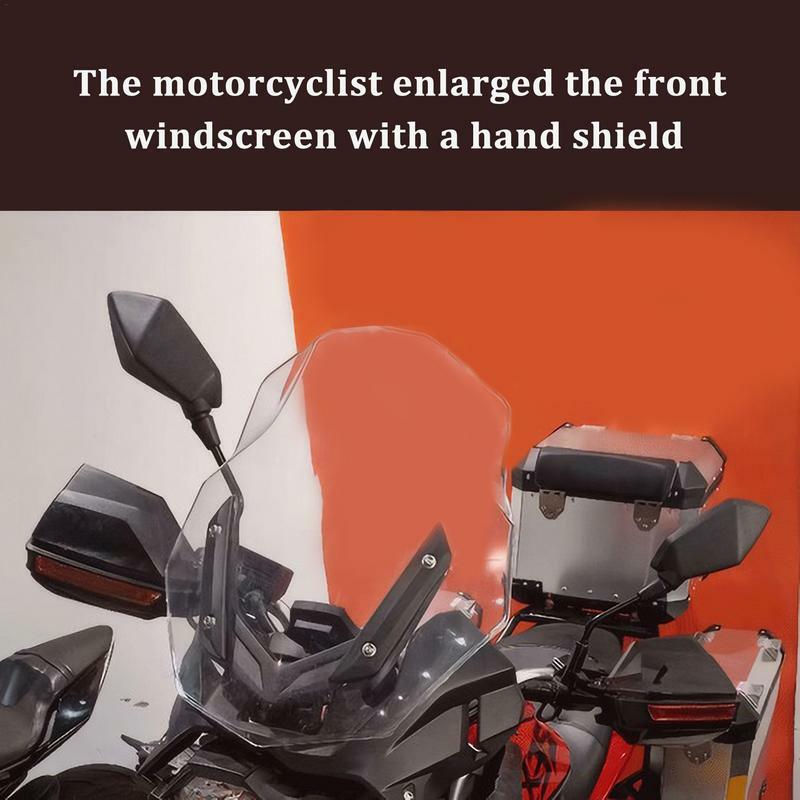 Protectores de manillar de motocicleta, barra de agarre Universal agrandada de 22MM, 2 piezas, parabrisas de mano para manillar