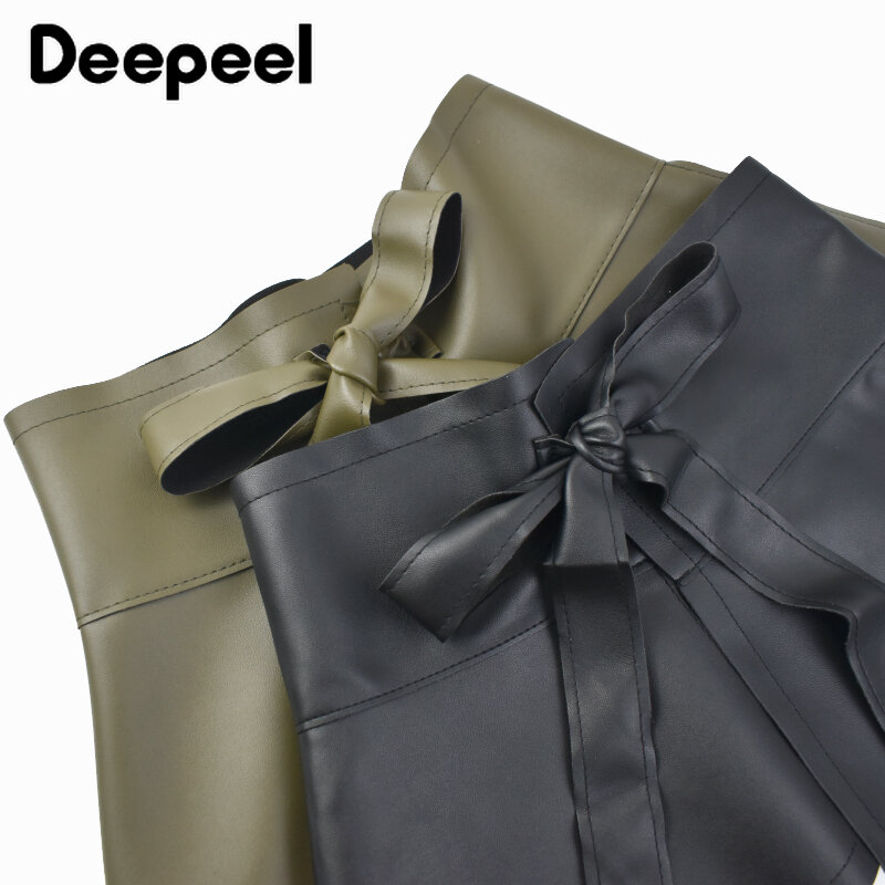 1Pc Deepeel 31.5*73cm moda bardzo szeroki pas dla kobiet Tie kokarda dekoracyjna gorset do sukienki kobiet luksusowe gorsety Cummerbunds akcesoria