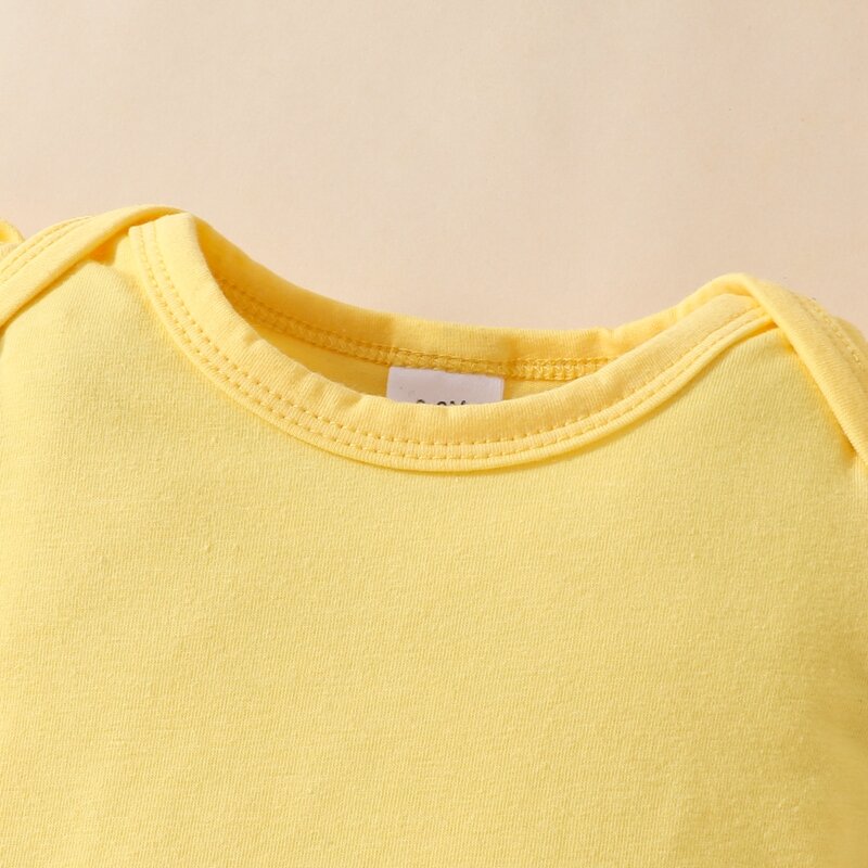 Baby Girls Spring Outfits Short Sleeve Romper + Sunflower Suspender Skirt + Headband Set Newborn 3 Piece Clothes