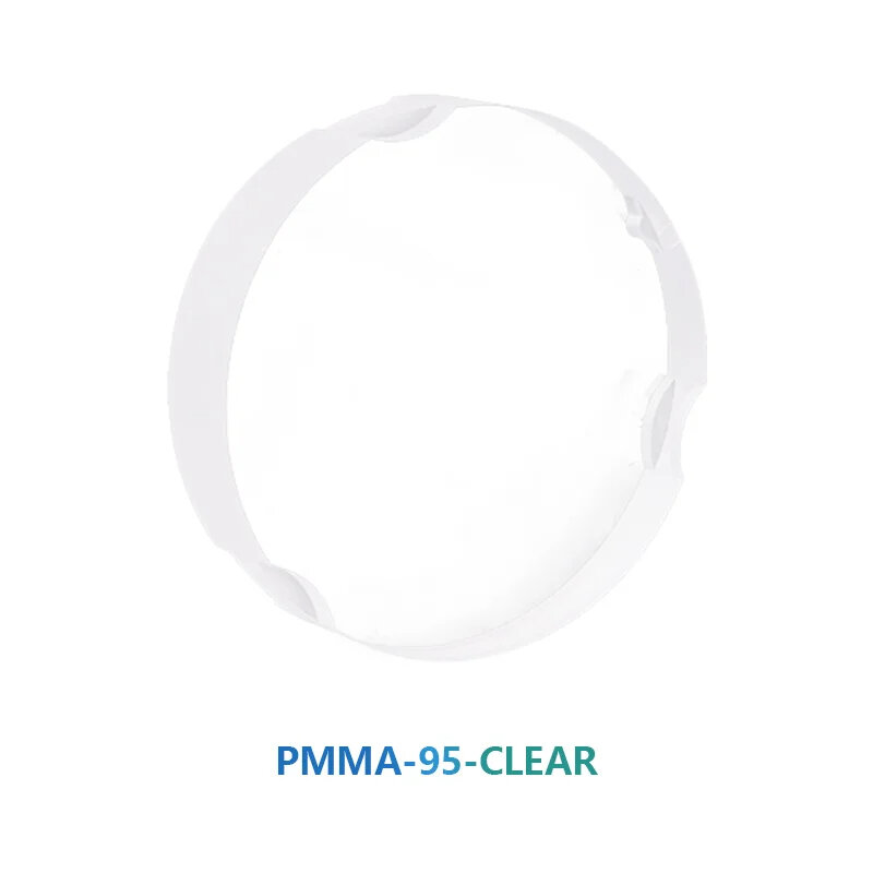 Disco de Pmma para laboratorio Dental, accesorio de 95x10mm ~ 30mm, Color transparente, 1 piezas