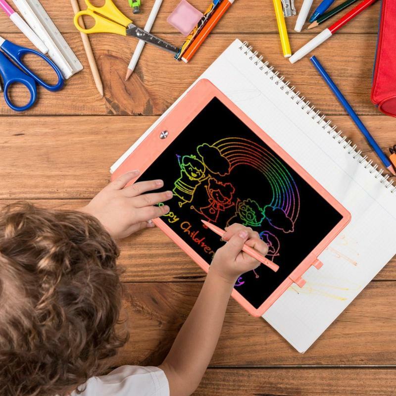 Tablica do pisania dla dzieci zasilany z baterii LCD Tablet do pisania wodoodporna Tablet do pisania wczesne zabawki edukacyjne podkładka Doodle