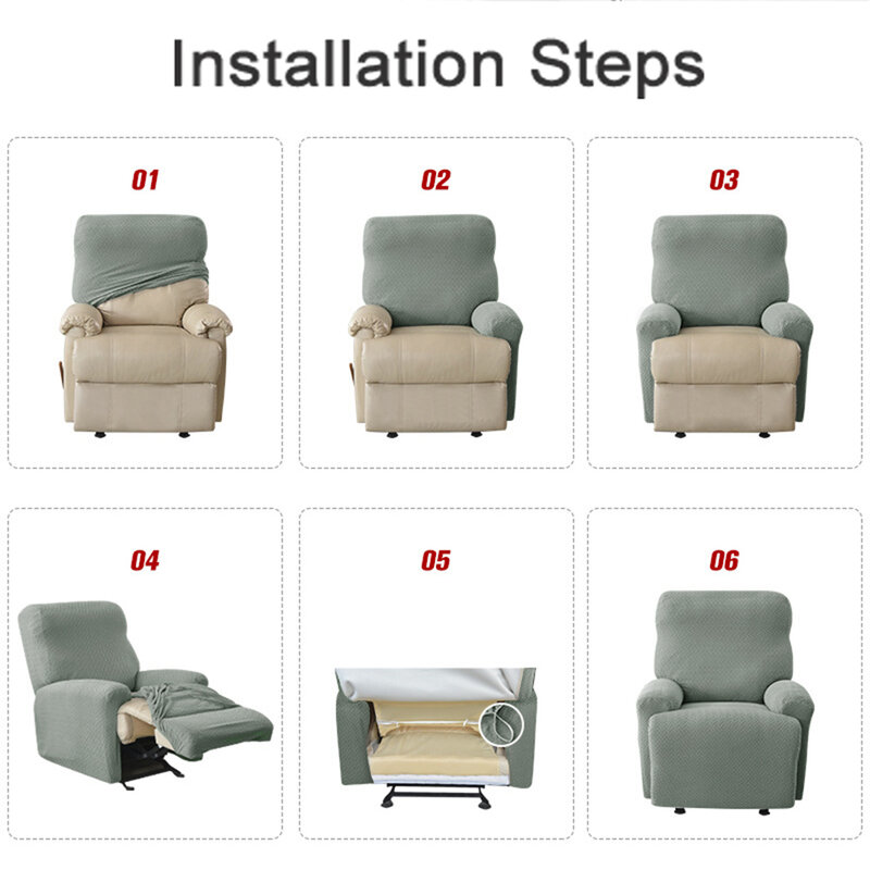 Вязаный эластичный чехол для кресла с откидывающейся спинкой, защита для кресла, расслабляющий эластичный чехол для кресла для гостиной