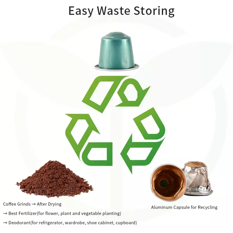 2023 NEW ABS Plastic Coffee Recycler Tool Nespresso Aluminum Capsules Recycler Coffee Grinds Box Capsule Recycling