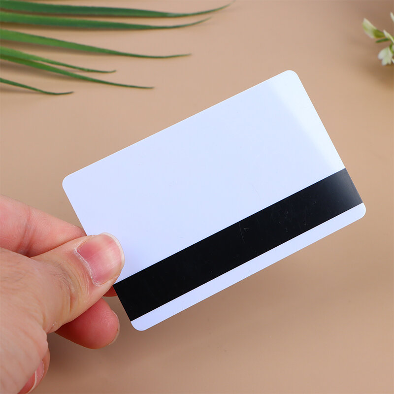 Kartu pintar Sle4442, 5 buah Chip kosong dengan Strip magnetik Hico 3 Track Inkjet PVC tipe kontak kartu IC komposit