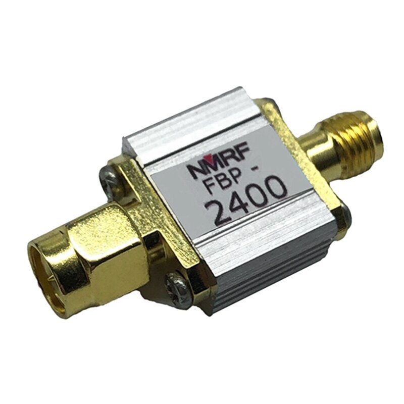 2X FBP-2400 2.4G 2450Mhz Bandpass Filter Zigbee Anti-Jamming Dedicated SMA Interface