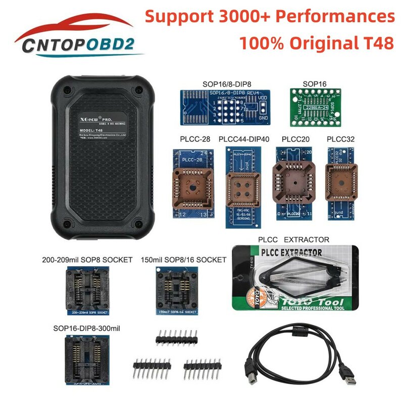 عالمي xgecu t48 (من) مبرمج ، eprom/mcu/spi/so/nandflash/emmc/ic team/tl866cs a tl866ii plus ، بديل